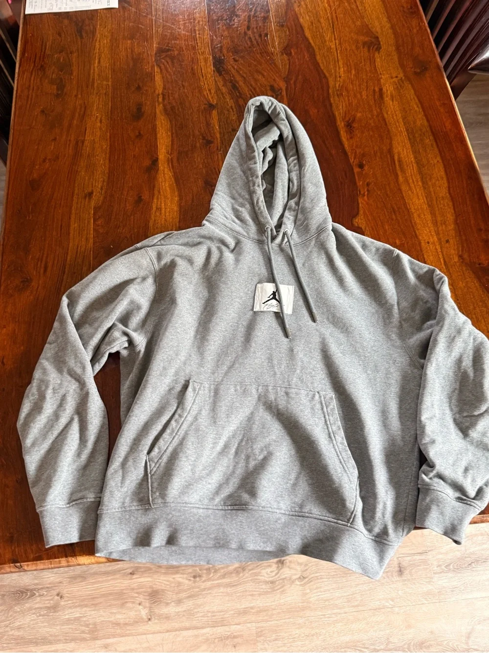 Jordan flight hoodie Adult medium grey